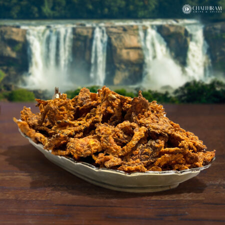 Fried bitter guard chips