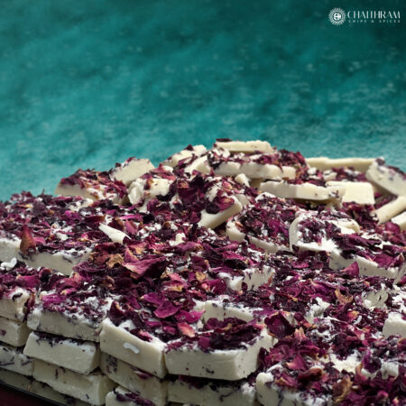Rose petal home made chocolate
